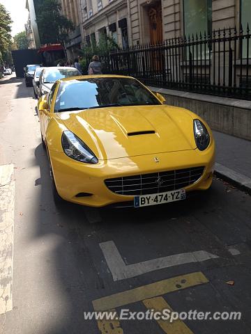 Ferrari California spotted in Paris, France