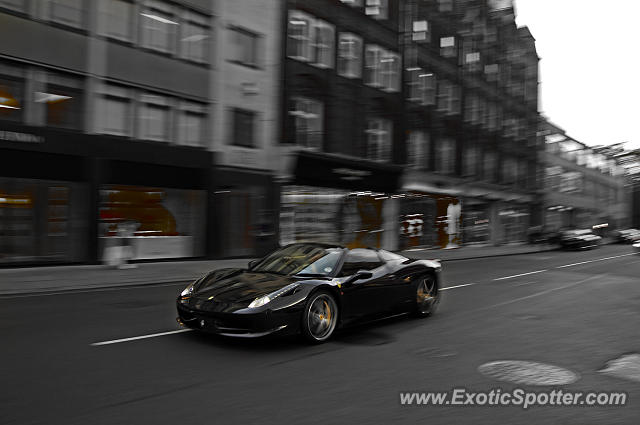 Ferrari 458 Italia spotted in London, United Kingdom