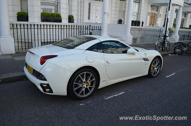 Ferrari California spotted in London, United Kingdom