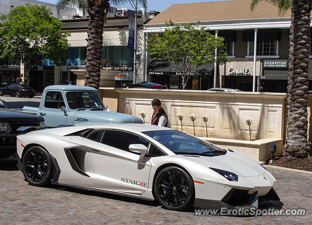 Lamborghini Aventador spotted in Beverly Hills, California