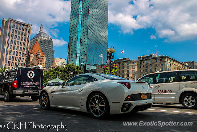 Ferrari California spotted in Boston, Massachusetts