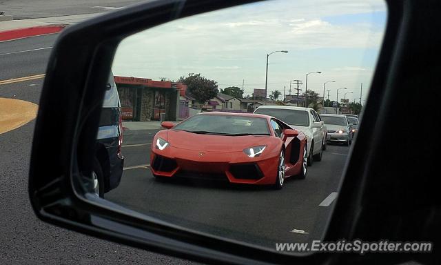 Lamborghini Aventador spotted in Lomita/Torrance, California