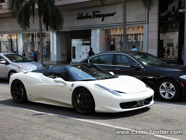 Ferrari 458 Italia spotted in Beverly Hills, California