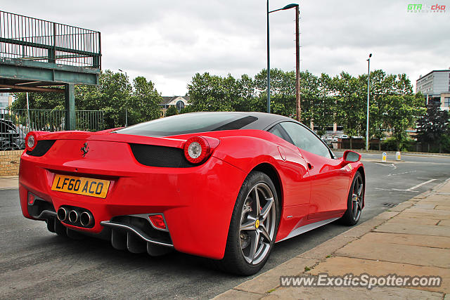 Ferrari 458 Italia spotted in Bradford, United Kingdom