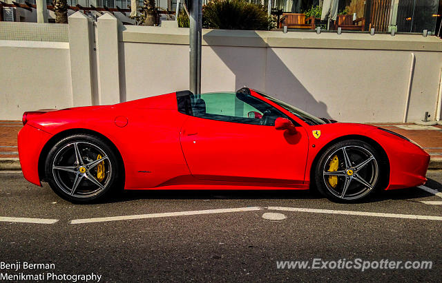 Ferrari 458 Italia spotted in Cape Town, South Africa