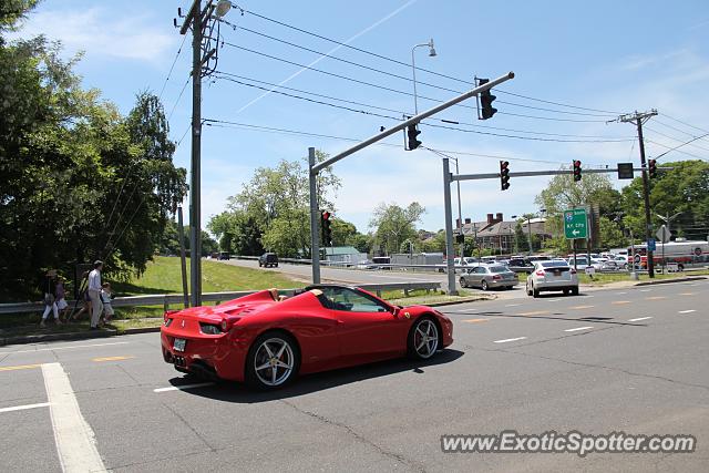 Ferrari 458 Italia spotted in Greenwich, Connecticut