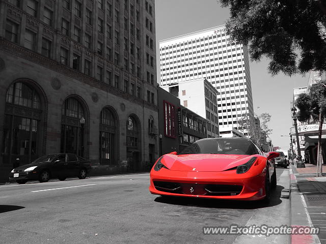 Ferrari 458 Italia spotted in San diego, California