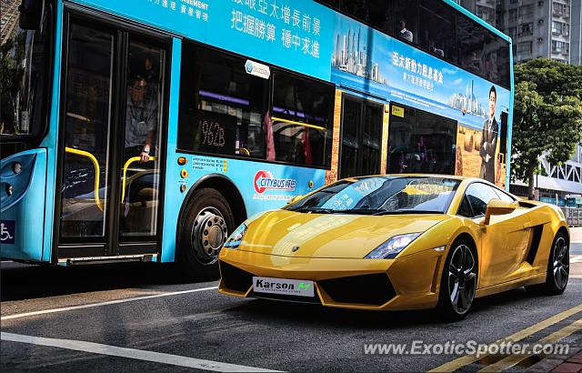 Lamborghini Gallardo spotted in Hong Kong, China