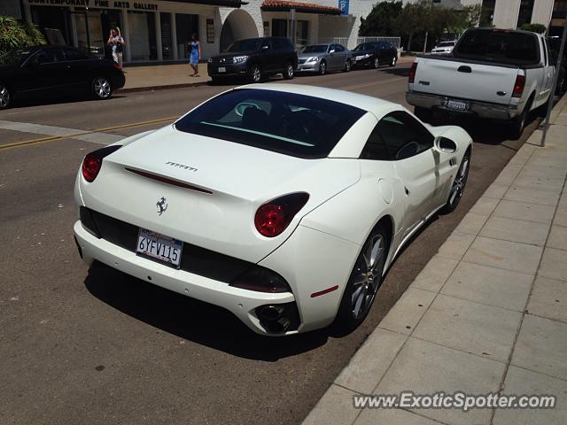 Ferrari California spotted in La Jolla, California