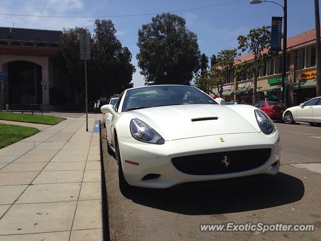 Ferrari California spotted in La Jolla, California