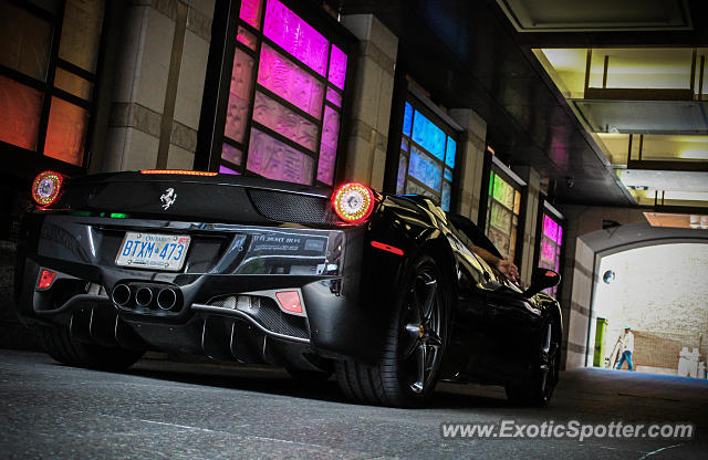 Ferrari 458 Italia spotted in Toronto, Canada