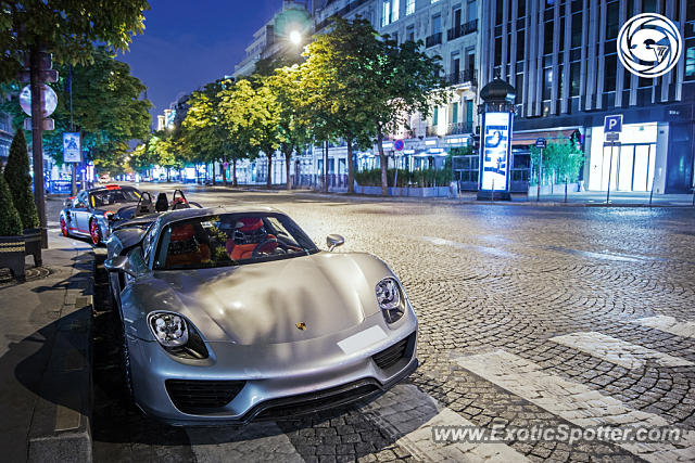 Porsche 918 Spyder spotted in Paris, France