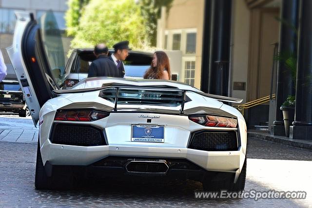 Lamborghini Aventador spotted in Beverly Hills, California