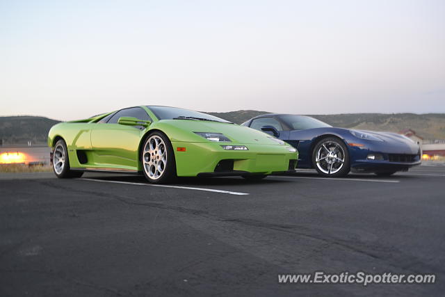 Lamborghini Diablo spotted in Park city, Utah