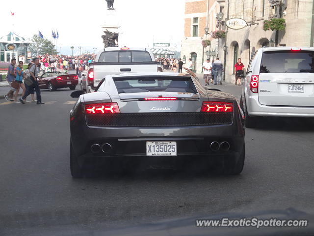 Lamborghini Gallardo spotted in Old Québec city, Canada