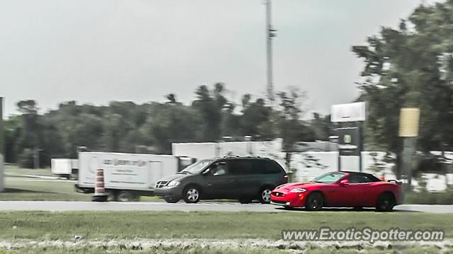 Jaguar XKR-S spotted in Montreal HIghway, Canada