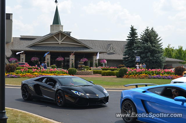 Lamborghini Aventador spotted in Fontana, Wisconsin