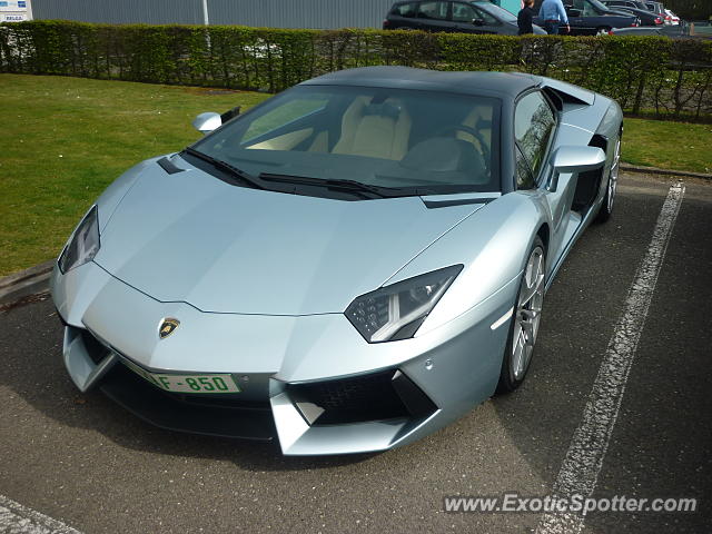 Lamborghini Aventador spotted in Wavre, Belgium