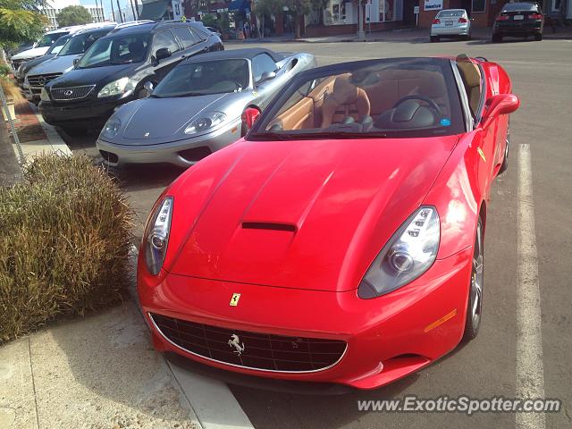 Ferrari California spotted in La Jolla, California