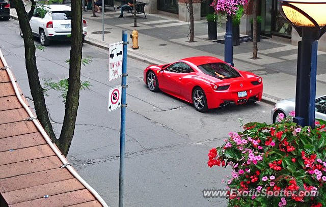 Ferrari 458 Italia spotted in Toronto, Ontario, Canada