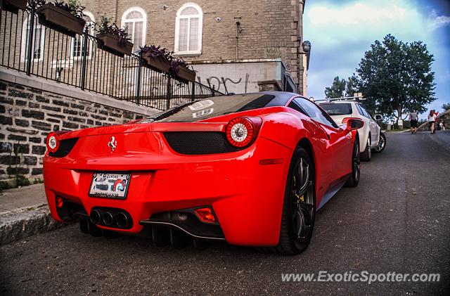 Ferrari 458 Italia spotted in Old Quebec City, Canada