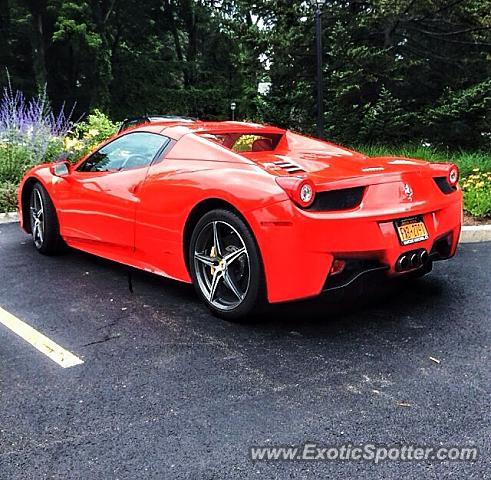 Ferrari 458 Italia spotted in Pittsford, New York