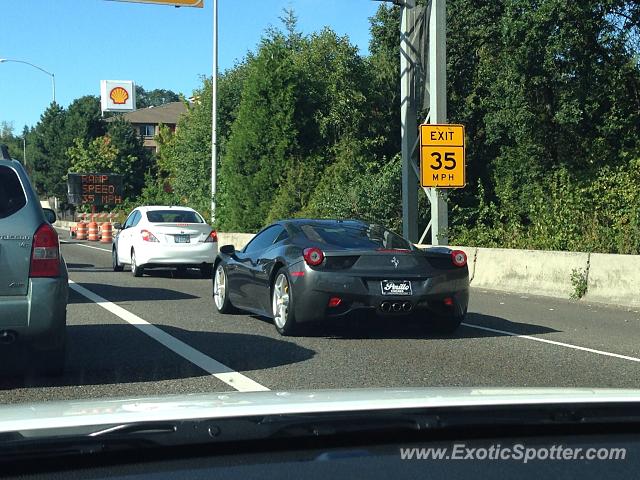 Ferrari 458 Italia spotted in Portland, Oregon