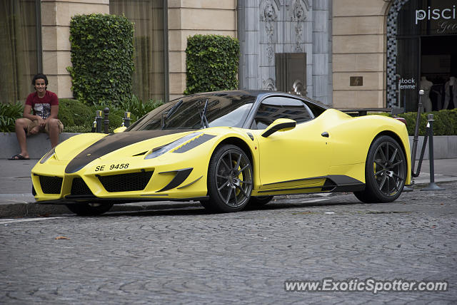 Ferrari 458 Italia spotted in Paris, France