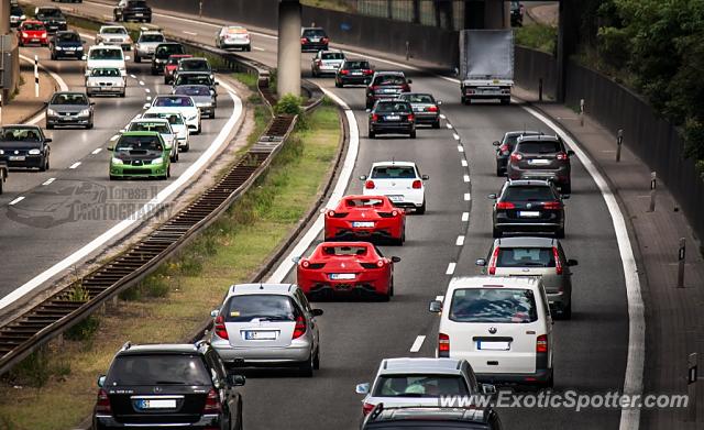 Ferrari 458 Italia spotted in A81, Germany