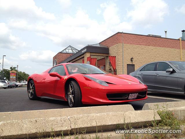 Ferrari 458 Italia spotted in Toronto, Canada