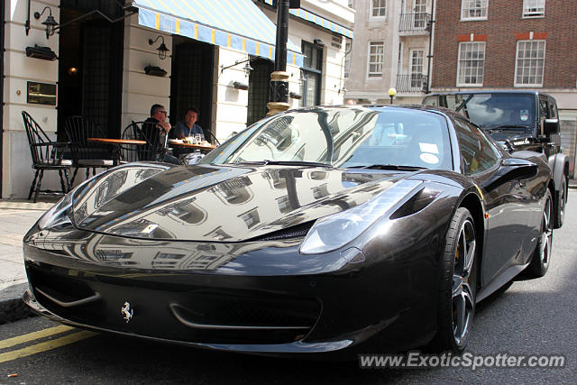 Ferrari 458 Italia spotted in London, United Kingdom