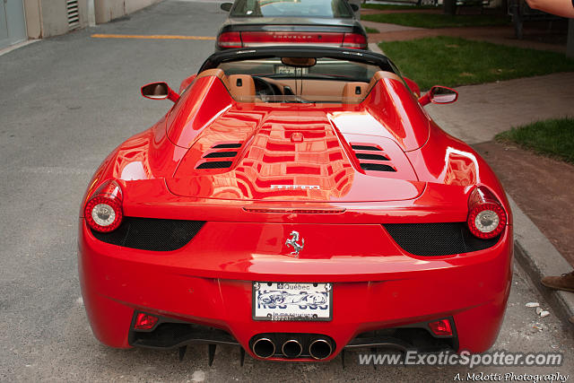 Ferrari 458 Italia spotted in Montreal, Canada