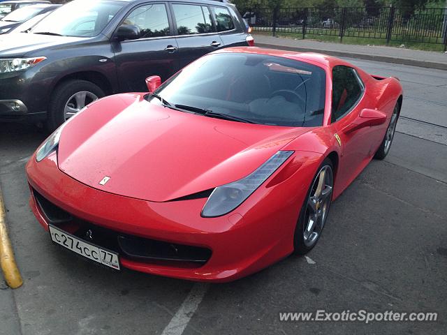 Ferrari 458 Italia spotted in Moscow, Russia