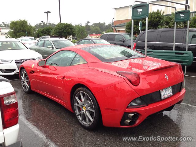 Ferrari California spotted in Wilmington, North Carolina