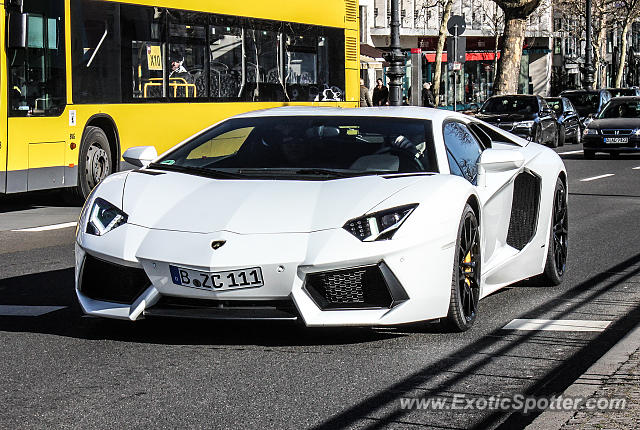 Lamborghini Aventador spotted in Berlin, Germany