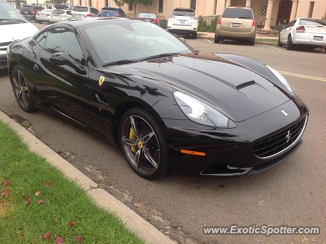 Ferrari California spotted in La Jolla, California