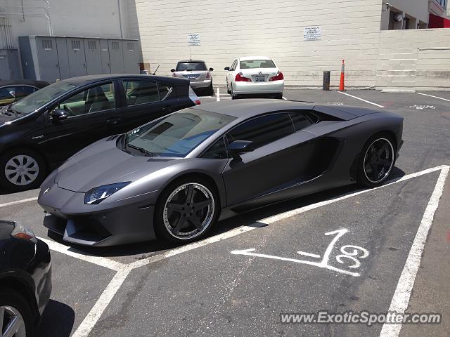 Lamborghini Aventador spotted in Beverly Hills, California