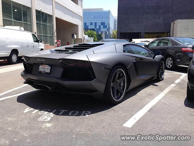 Lamborghini Aventador spotted in Beverly Hills, California