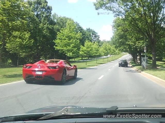 Ferrari 458 Italia spotted in Germantown, Maryland