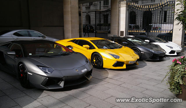 Lamborghini Aventador spotted in London, United Kingdom