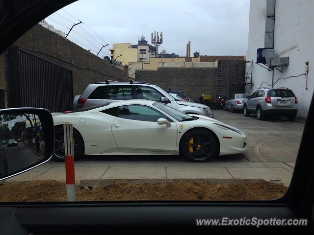 Ferrari 458 Italia spotted in Lima, Peru