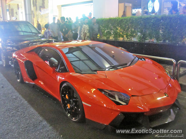 Lamborghini Aventador spotted in Jakarta, Indonesia