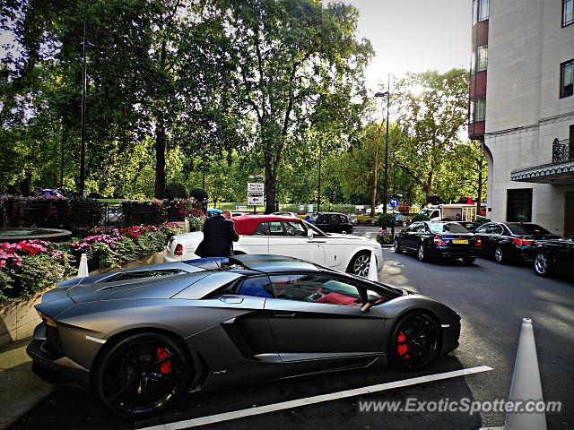 Lamborghini Aventador spotted in London, United Kingdom