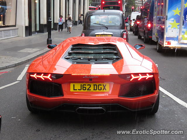 Lamborghini Aventador spotted in London, United Kingdom