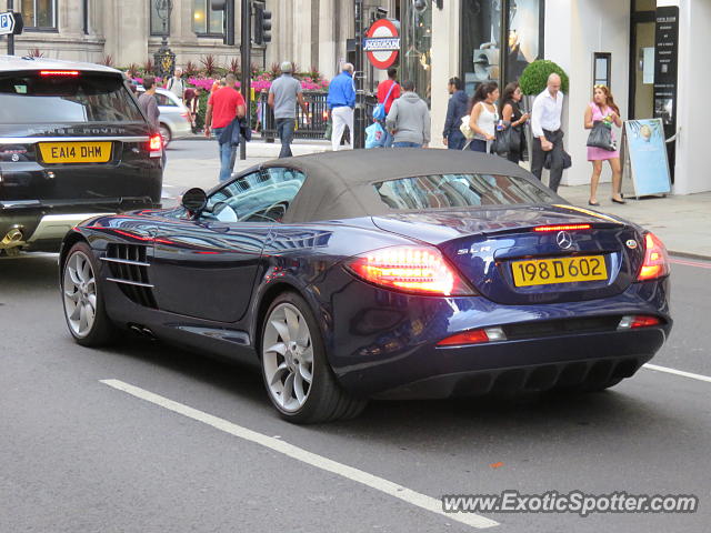 Mercedes SLR spotted in London, United Kingdom