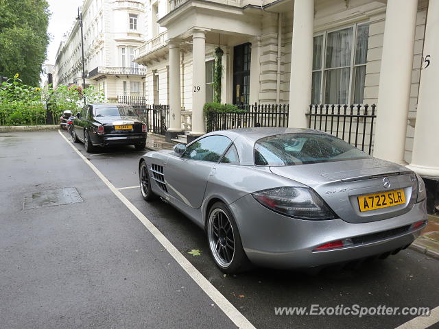 Mercedes SLR spotted in London, United Kingdom