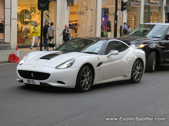 Ferrari California spotted in London, United Kingdom