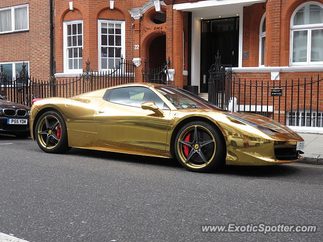 Ferrari 458 Italia spotted in London, United Kingdom