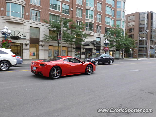 Ferrari 458 Italia spotted in Toronto, Canada