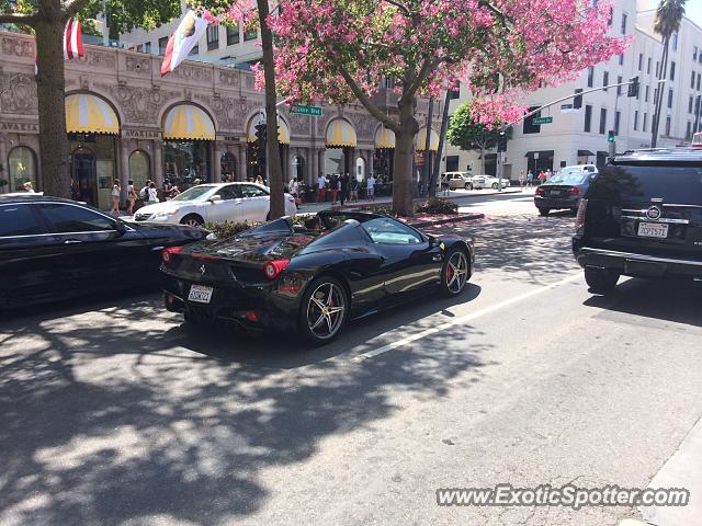 Ferrari 458 Italia spotted in Beverly hills, California